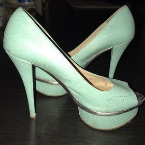 Mint Green High Heels Enzo Angiolini